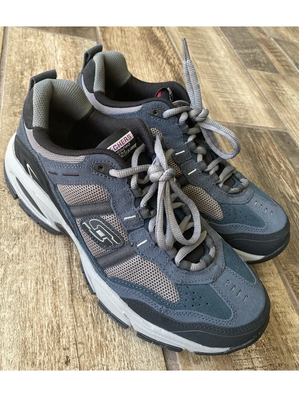 Skechers Mens Vigor 2.0 Trail 51241 NVGY Mens Size 8.5 US Casual Shoes Sneakers